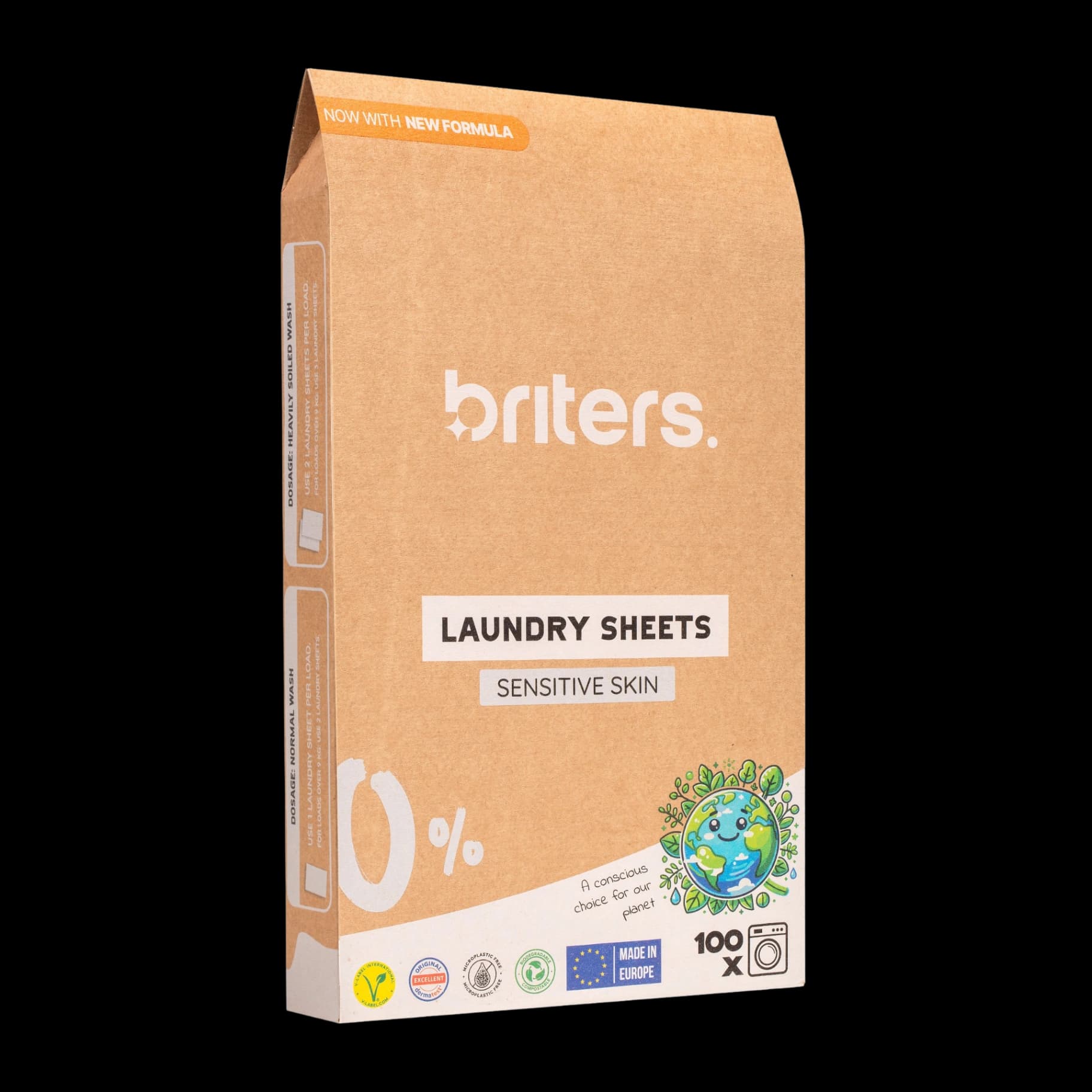 Briters wasstrips Gevoelige Huid kraft verpakking